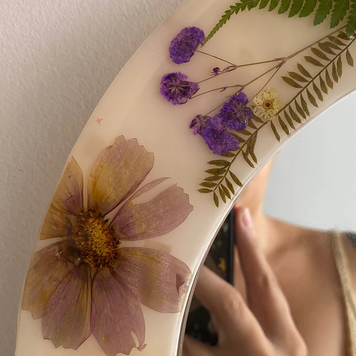 ✨ Espejo Encanto Floral -- Peso 892 Gramos 3