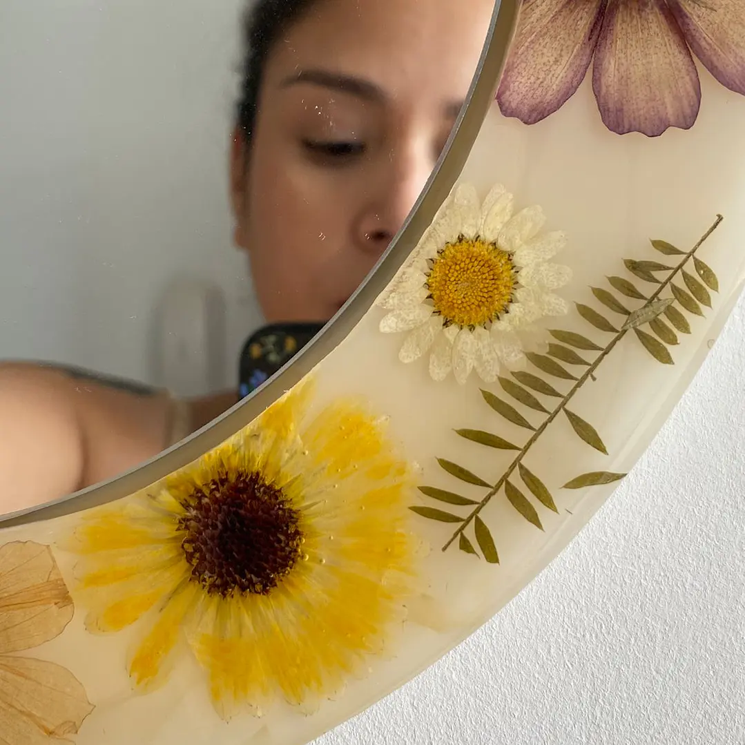 ✨ Espejo Encanto Floral -- Peso 892 Gramos 4