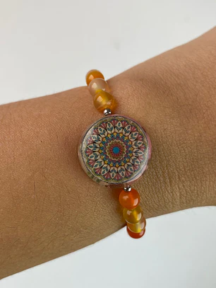 Pulsera Mandala Vitalidad | Elastica 16 cm