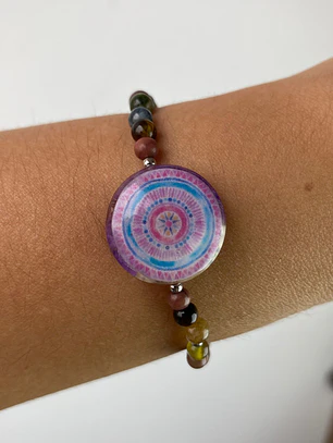 Pulsera Mandala Alquimia Natural | Elastica 17 cm