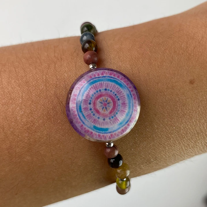 Pulsera Mandala Alquimia Natural | Elastica 17 cm 1