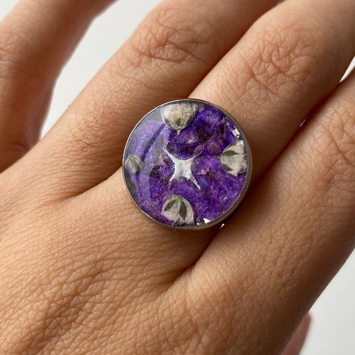 Anillo Jardín Violeta 3
