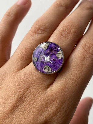 Anillo Jardín Violeta