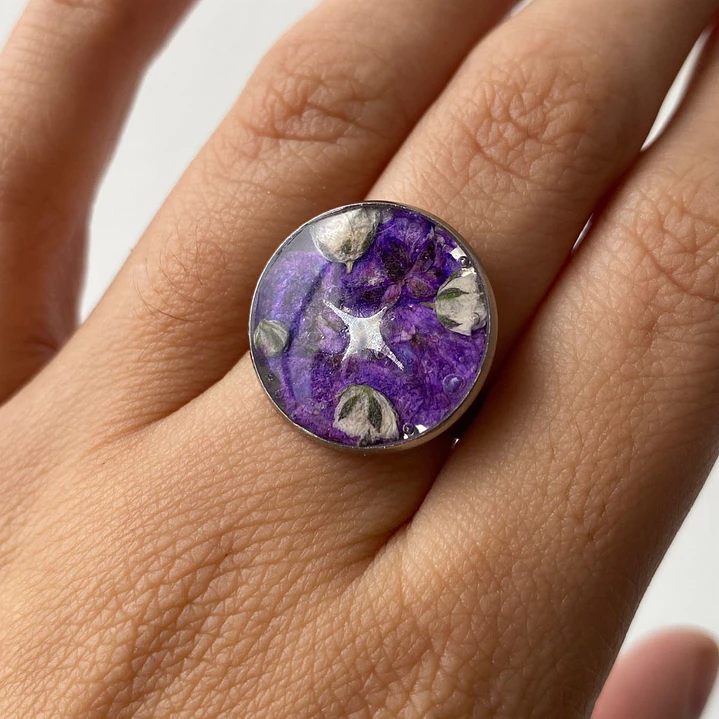 Anillo Jardín Violeta 1