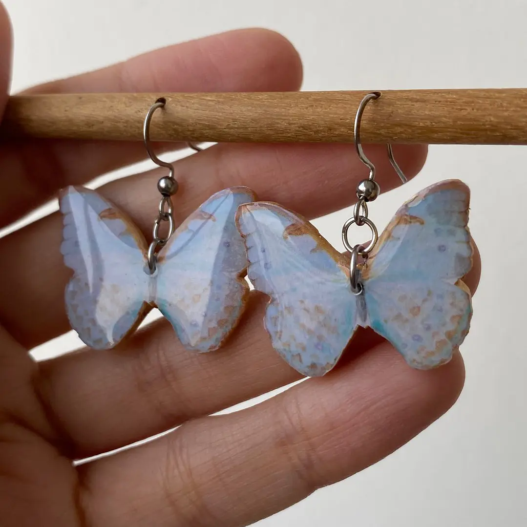 Aretes Mariposa Celeste 1