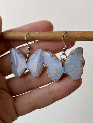 Aretes Mariposa Celeste