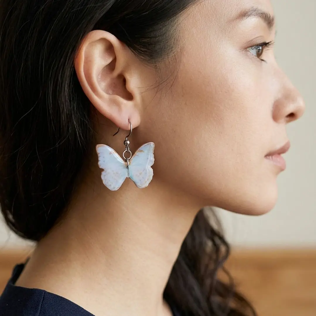 Aretes Mariposa Celeste 2