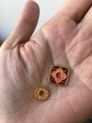 🌸 Aretes Pendientes Flor Versátil 2 en 1