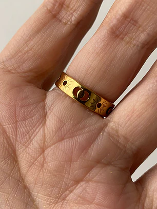 Anillo Eclipse Celestial Talla 6.5
