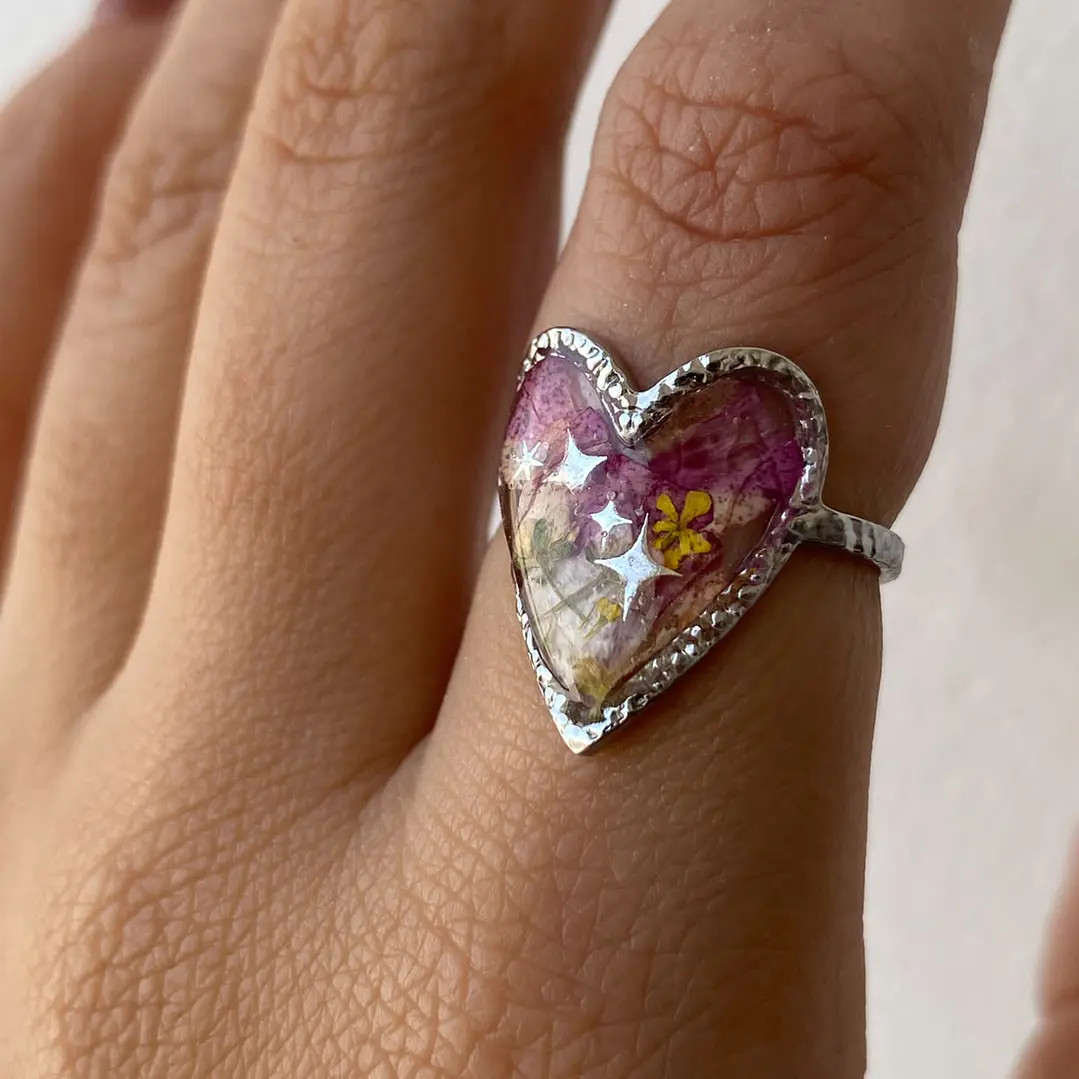 🌺 Anillo “Corazón de Primavera” 1