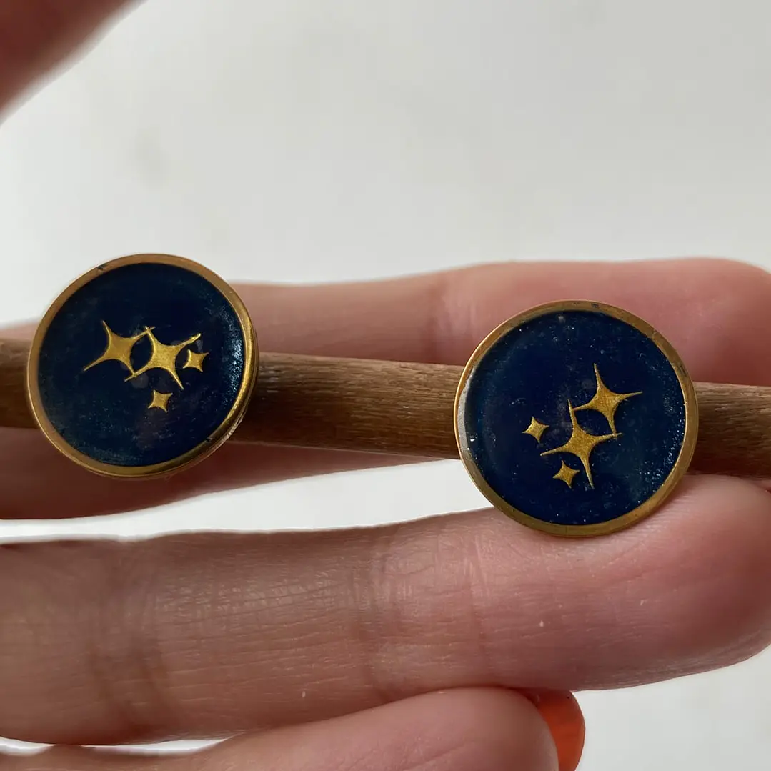 🌌 Aretes “Constelación Dorada” 1