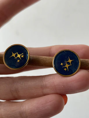 🌌 Aretes “Constelación Dorada”