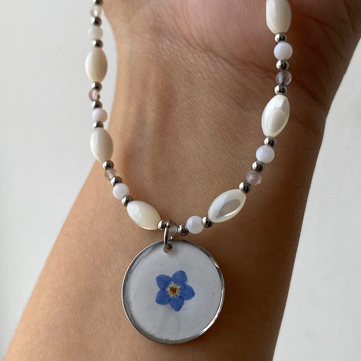 Collar “Susurro de No Me Olvides” 1