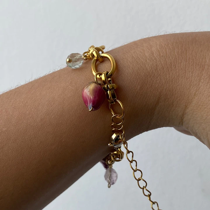 Pulsera Jardín de Rosas y Piedras 1