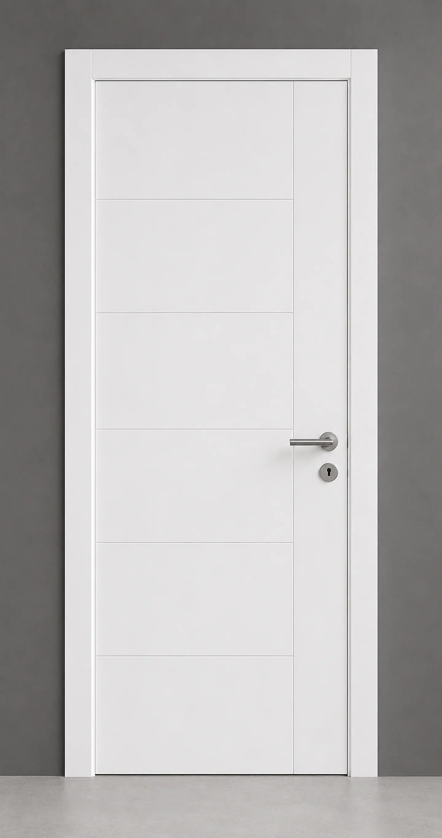 Puerta Blanca Interior Pintada - Vertical  1