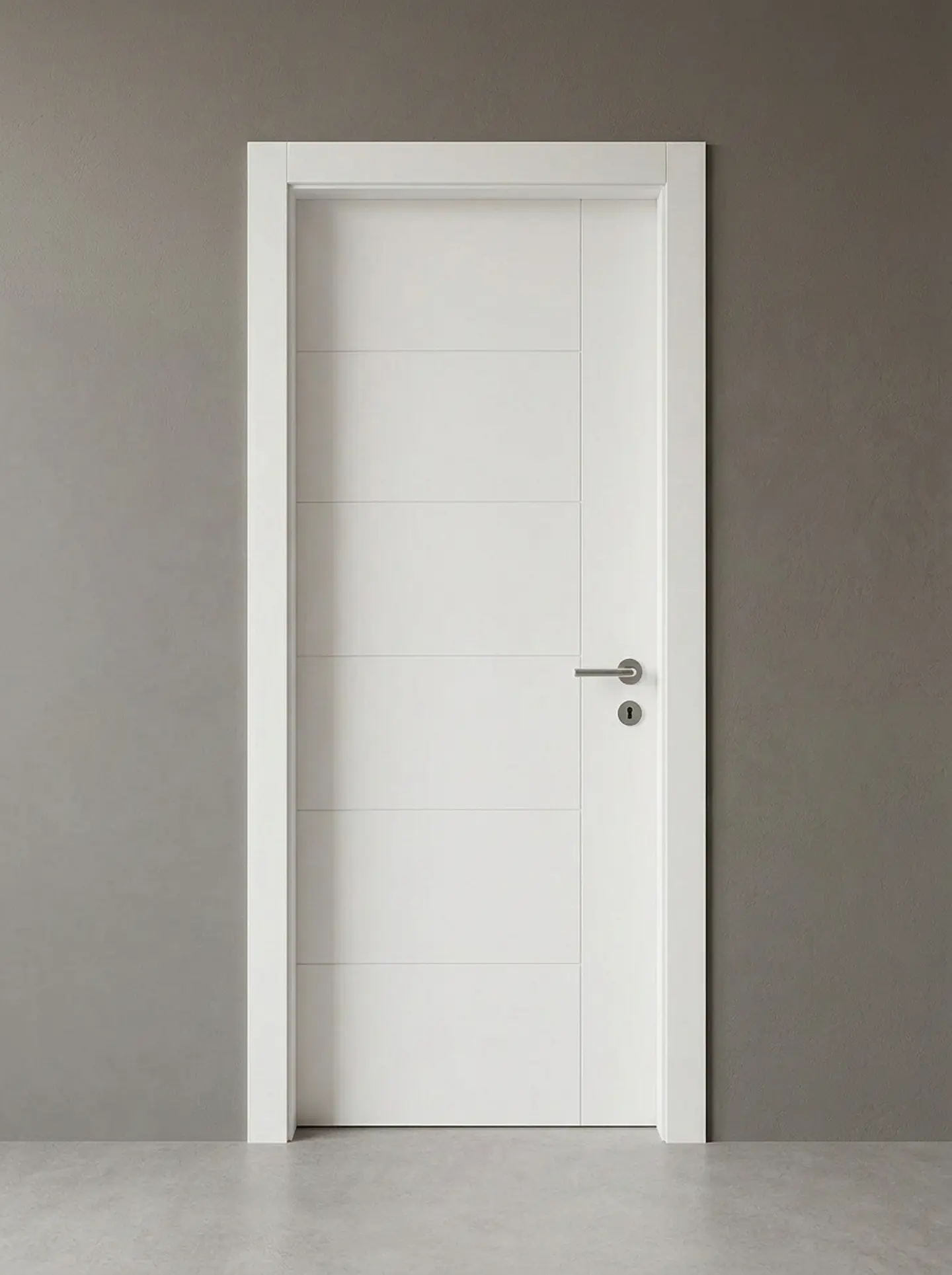 Puerta Blanca Interior Pintada - Vertical  3