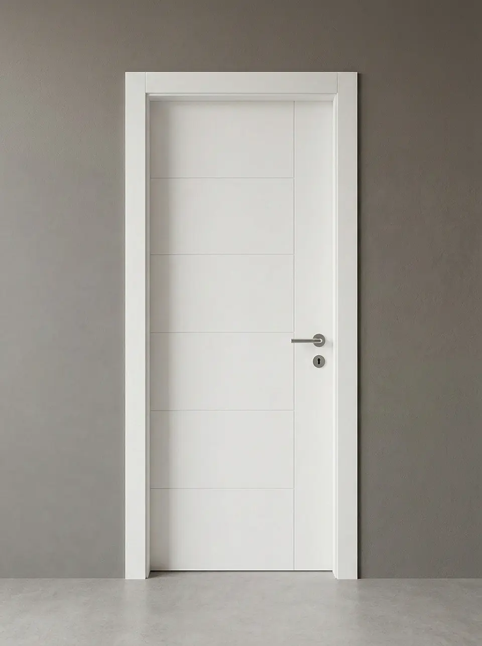 Puerta Blanca Interior Pintada - Vertical  3