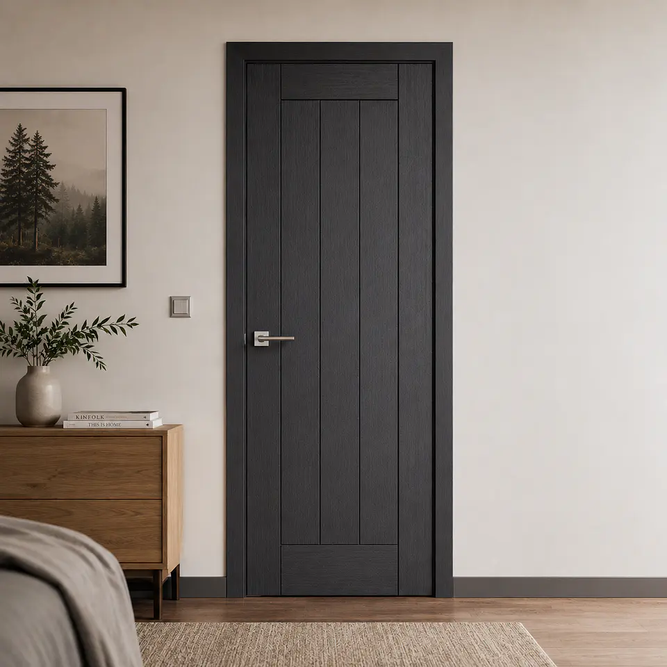 Puerta Acústica Enchapada Modelo Siracusa Nero 2