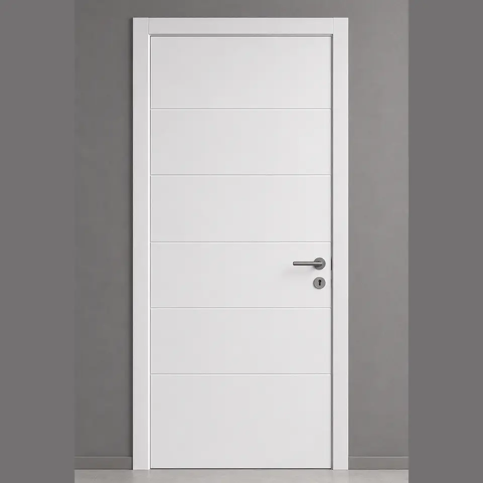 Puerta Blanca Pre Pintada Interior - Franjas - Imbica 1