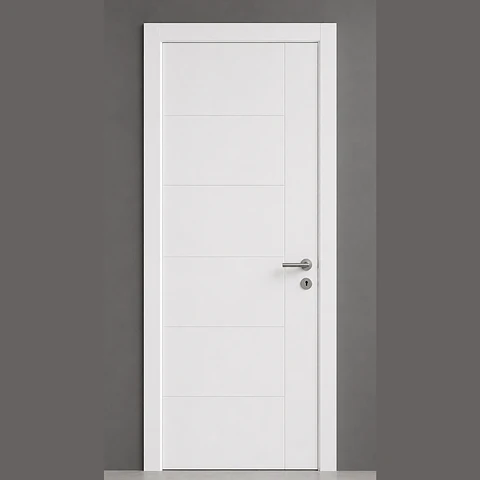 Puerta Blanca Interior Pintada - Vertical 