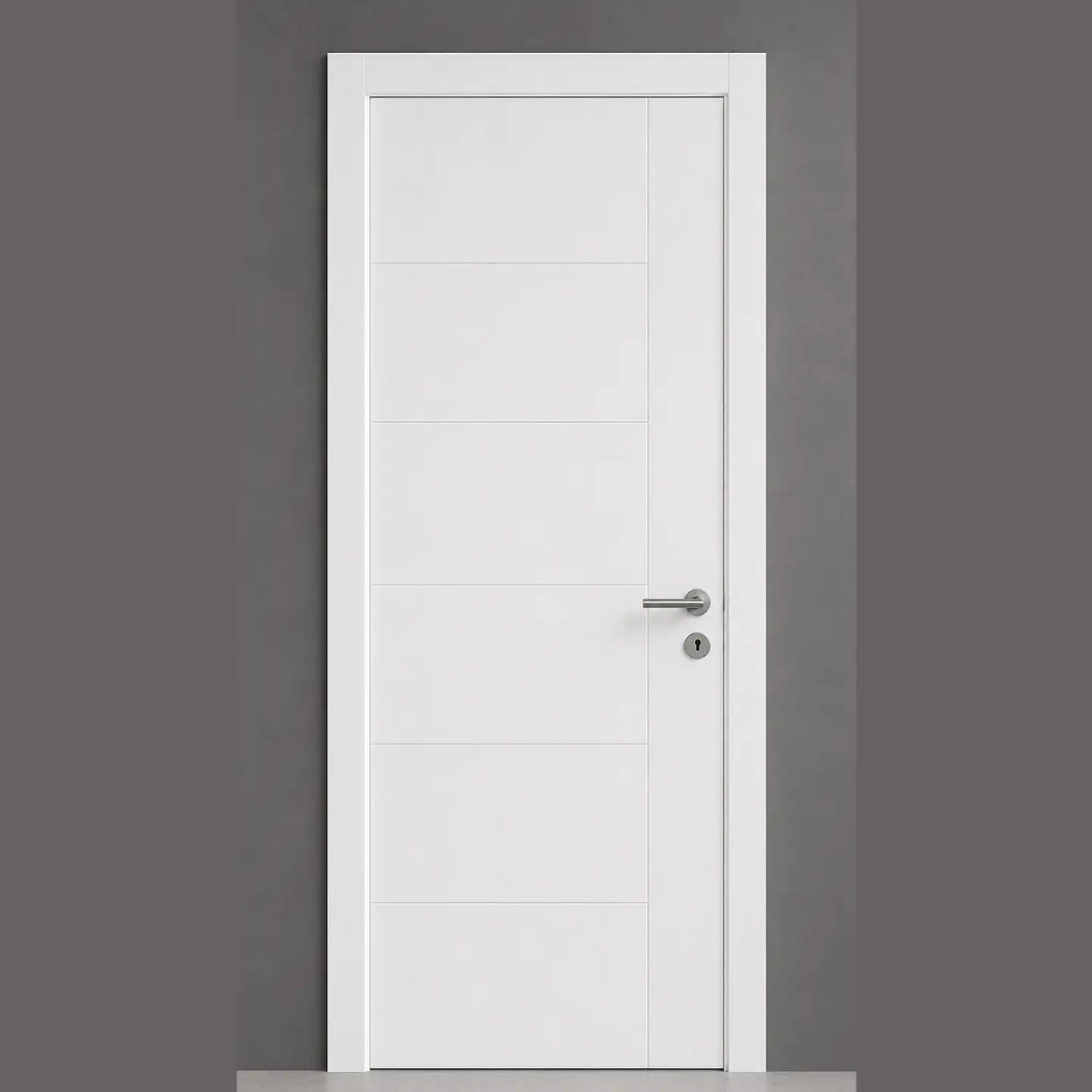 Puerta Blanca Pre Pintada Interior - Vertical  1