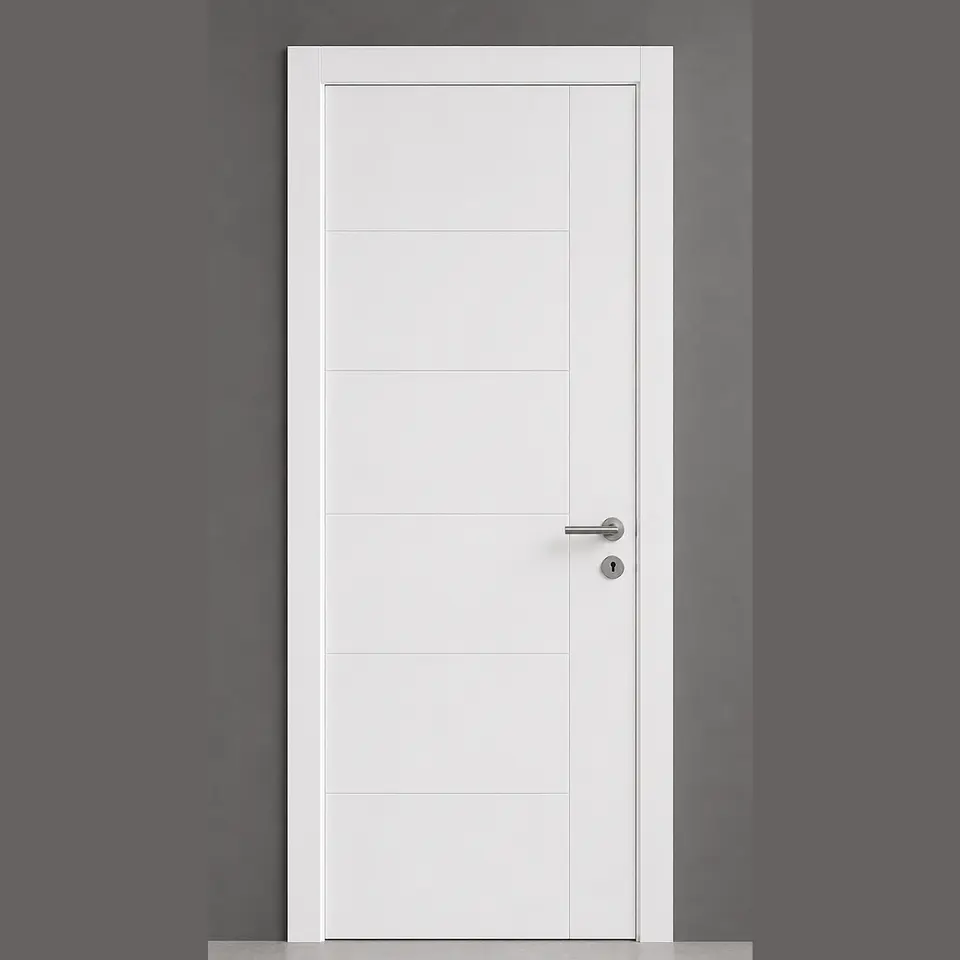 Puerta Blanca Pre Pintada Interior - Vertical  1