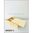 CAJA DE MADERA PARA WHISKY Y VASOS TRIPLEX 