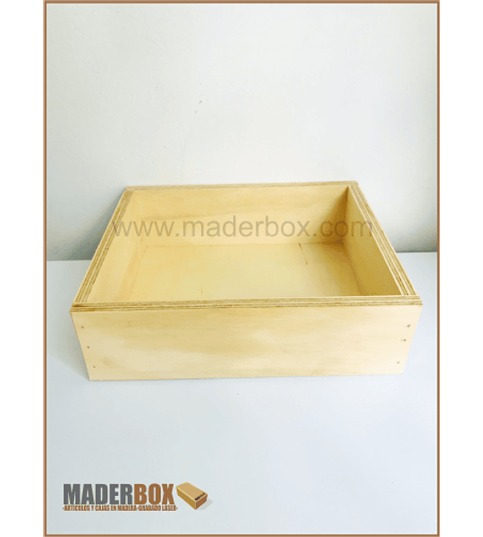 CAJA DE MADERA CLASICA GRANDE TRIPLEX