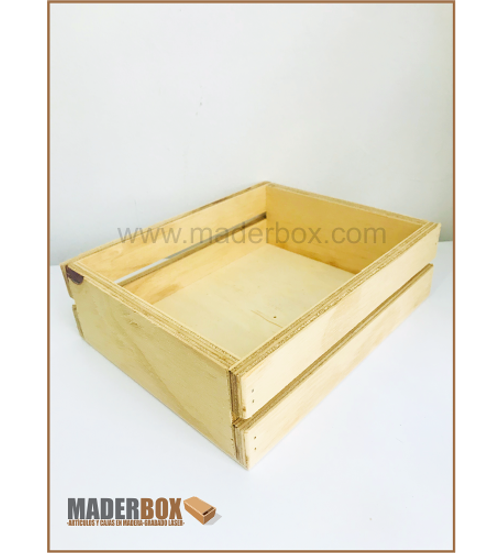ᐅ CAJA DE MADERA 2 LINEAS GRANDE DESAYUNOS SORPRESA