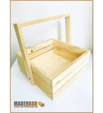 CAJA DE MADERA CAPERUSA CON AGARRADERA