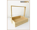 CAJA DE MADERA CON AGARRADERA CAPERUSA MDF