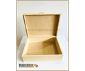 CAJA DE MADERA PORTAFOLIO CON BISAGRAS MDF 