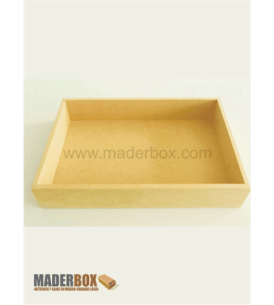 CAJA DE MADERA CLÁSICA MEDIANA MDF UNIDAD