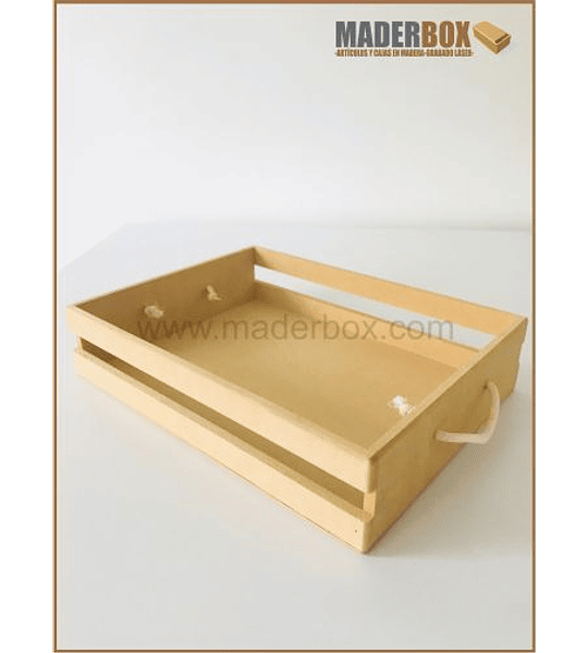 CAJA  DE MADERA DOS LINEAS PEQUEÑA UNIDAD