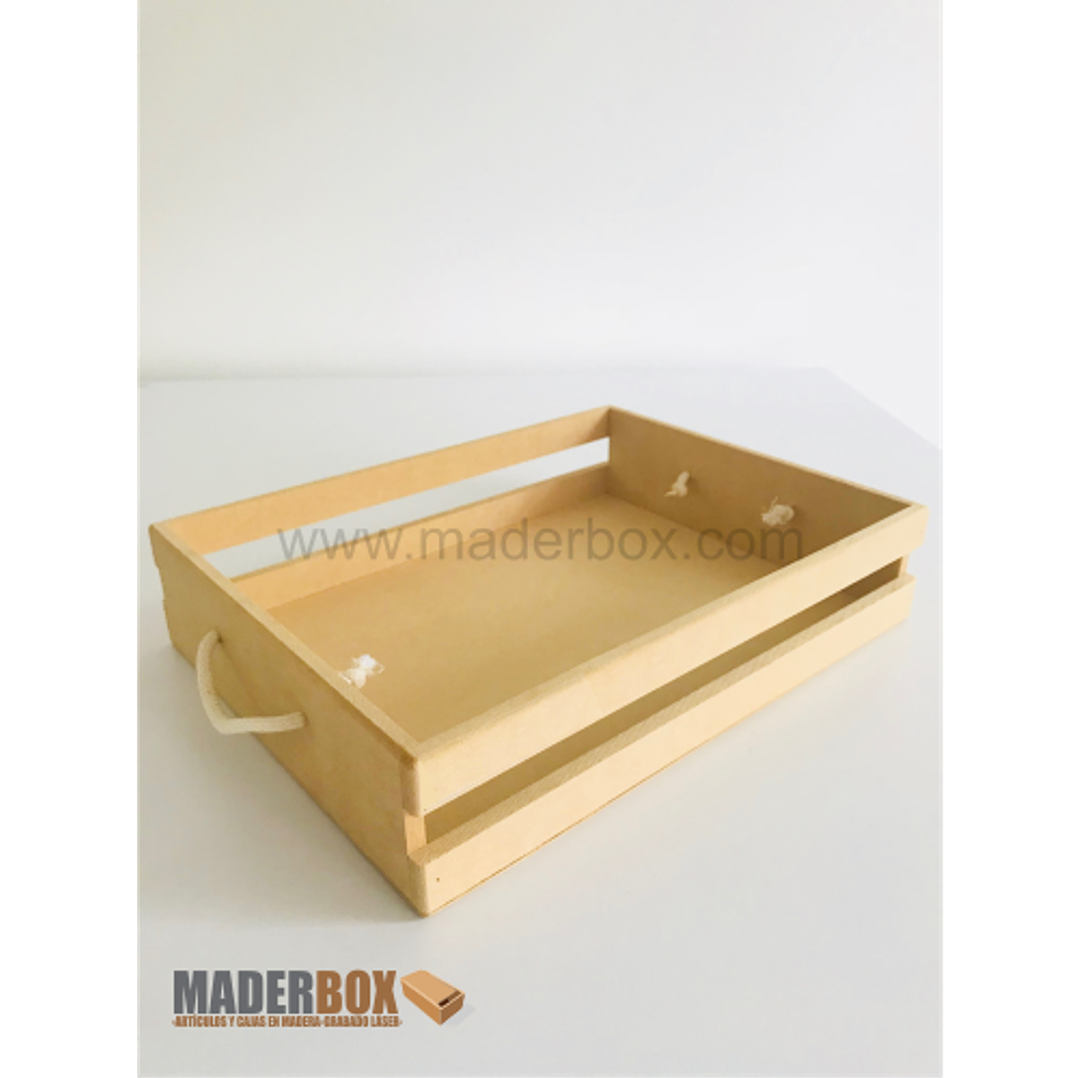 ᐅ CAJA DE MADERA DOS LINEAS PEQUEÑA PARA DESAYUNOS SORPRESA