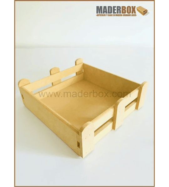 CAJA  DE MADERA TIPO CORRAL MDF AL X MAYOR