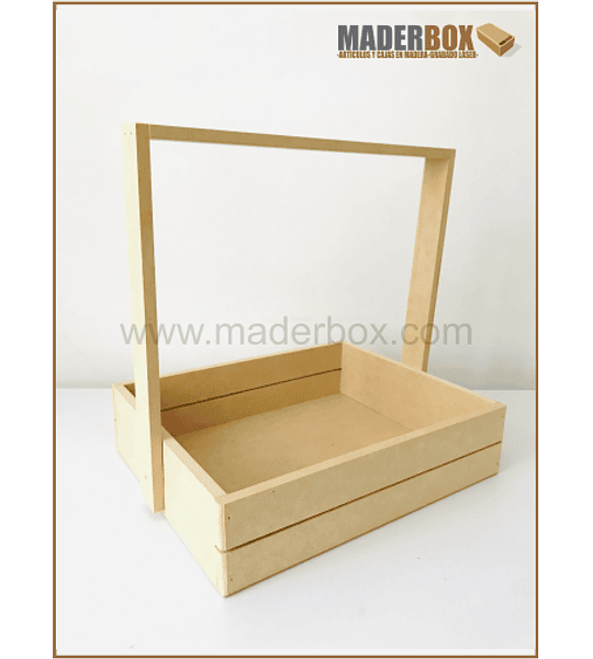 CAJA DE MADERA CON AGARRADERA CAPERUSA UNIDAD