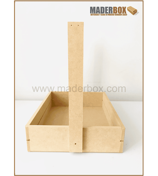 CAJA DE MADERA CON AGARRADERA CAPERUSA UNIDAD