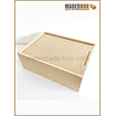 CAJA DE MADERA CON TAPA CORREDIZA DESLIZANTE