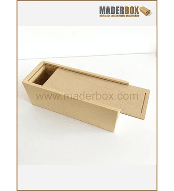 CAJA DE MADERA PARA BOTELLA DE VINO MDF 