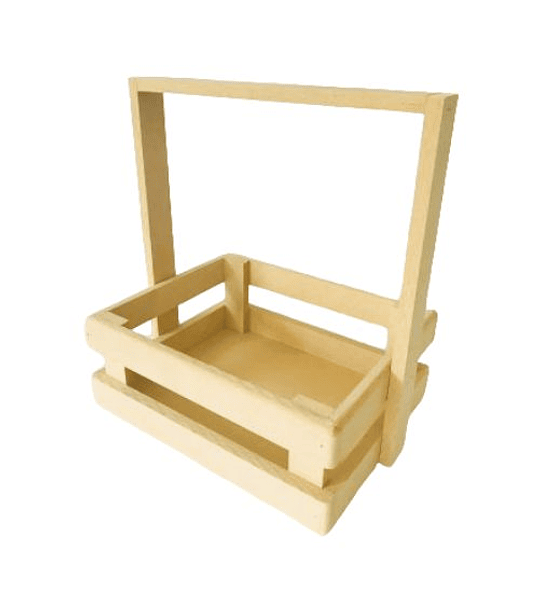 CAJA DE MADERA CON AGARRADERA CAPERUSA UNIDAD