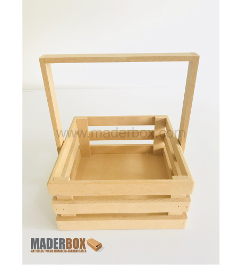 ᐅ CAJA DE MADERA CON AGARRADERA MADERBOX FABRICA
