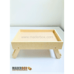 CAJA DE MADERA CON PATAS DESPLEGABLES MDF 