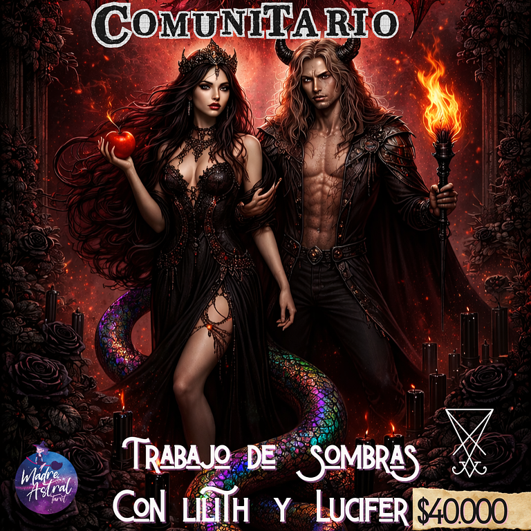 Lilith y Lucifer trabajo de sombras 