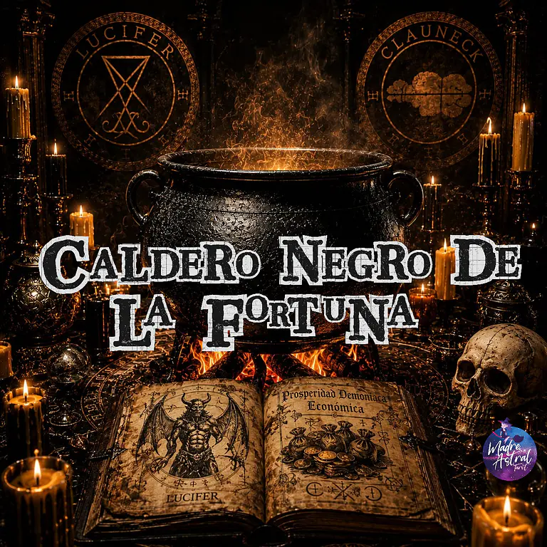 Caldero negro de la Fortuna con Lucifer y Clauneck 🍀