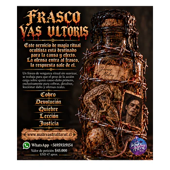 Frasco VAS  ULTORIS 