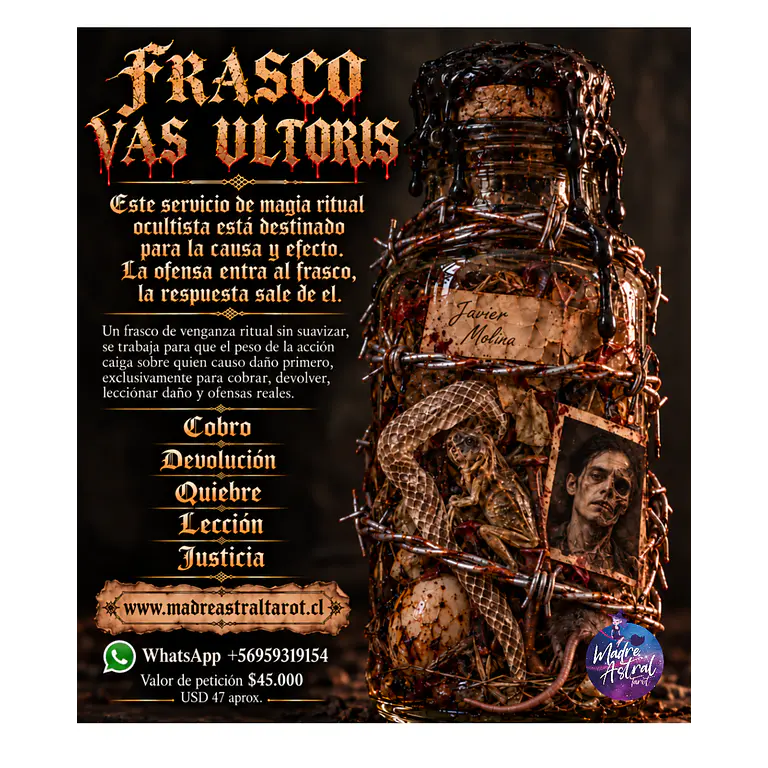 Frasco VAS  ULTORIS 