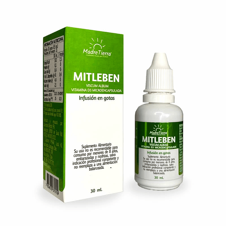 Mitleben en Gotas MadreTierra – Muérdago + Vitamina D3 (800 UI) | 30 ml 1