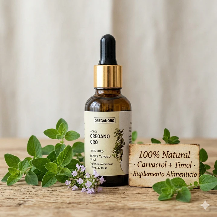 Aceite de Orégano ORO · Suplemento natural con Carvacrol y Timol | MadreTierra 5