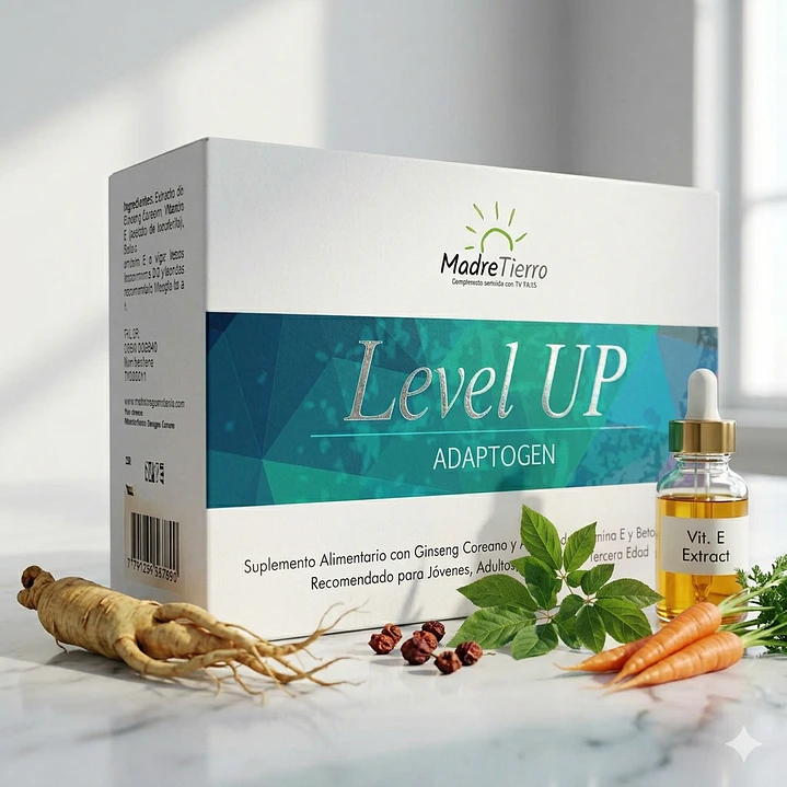 Level Up · Adaptógenos naturales para el estrés, la energía y el sistema nervioso | MadreTierra 4
